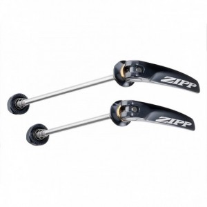 Zipp Tangente Qr-S Stainless Steel Black With Silver Logo, 100Mm/130Mm Pair For - 1