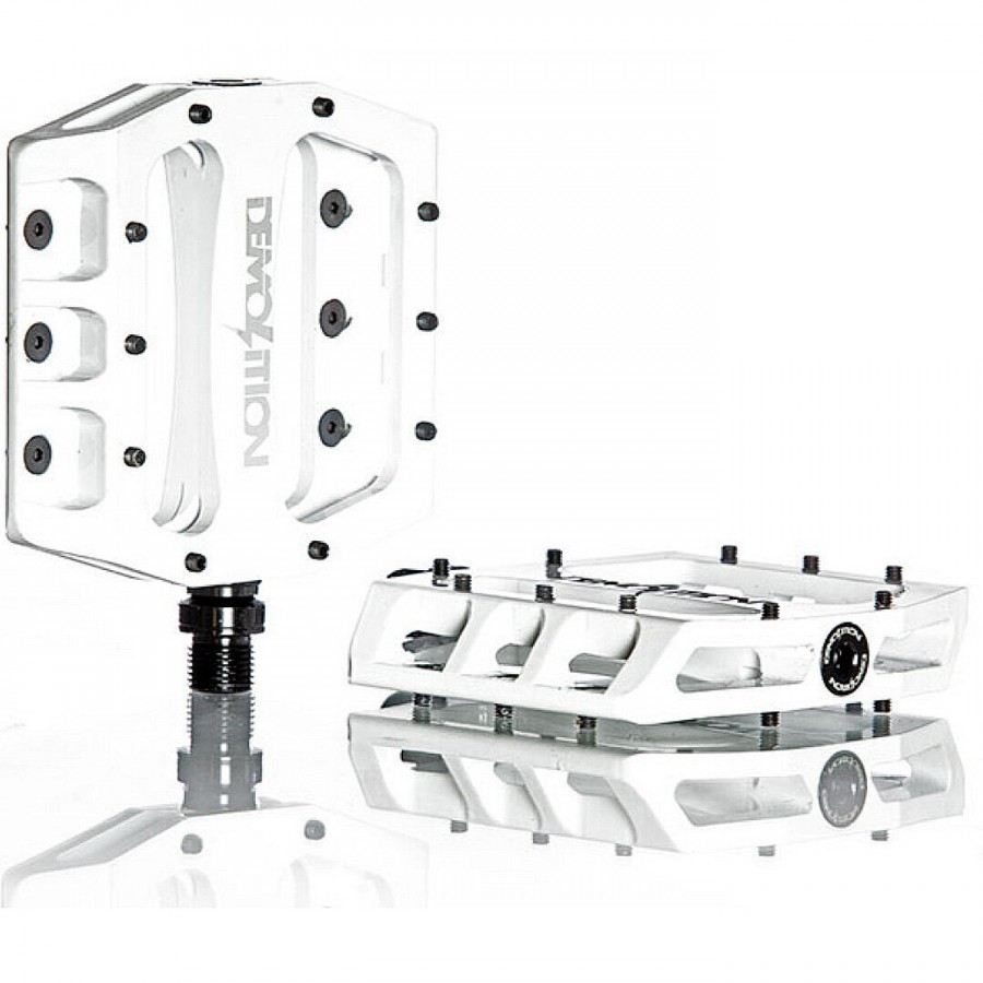 Pedals, Demolition Trooper 9/16", White, Cnc Alu - 1