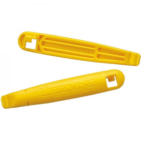 Desmontador de neumáticos Lezyne, Power Lever Xl con gancho Spook, amarillo, material compuesto - 1