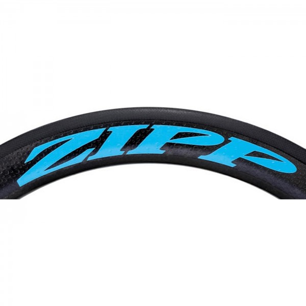 Jeu d'autocollants de roue 303 Bleu mat/sans bordure Logo Zipp complet pour une roue - 1