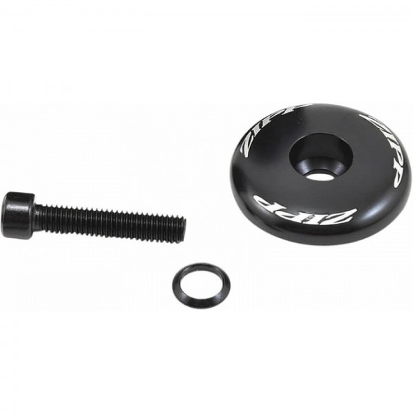 Stem Top Cap And Alloy Bolt Service Course Sl Polished Black - 1