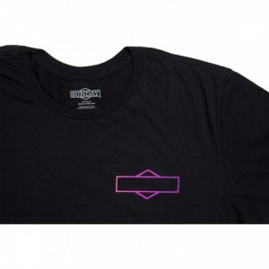 T-shirt Sunday Big-S Schwarz, Logo Pink/Lila Fade, M - 2 - Maglie - 0630950933693