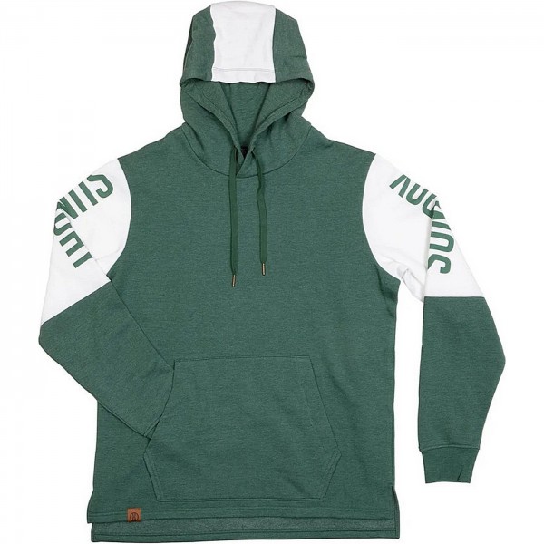 Sunday Sudadera con capucha Crevice Verde Blanco, L - 1