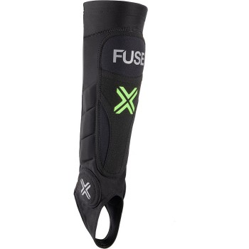 Fuse Omega Pro Shin Pad Combo Kids Xs-S Black/Neon Yellow - 2