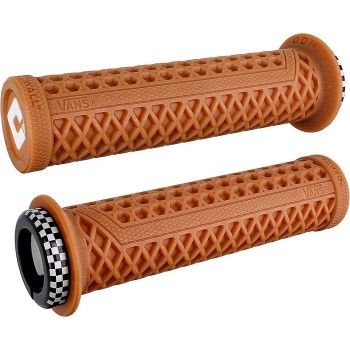 Odi Grips Vans V2.1 Lock-On Gum Rubber mit karierten Klemmen 135 mm - 1