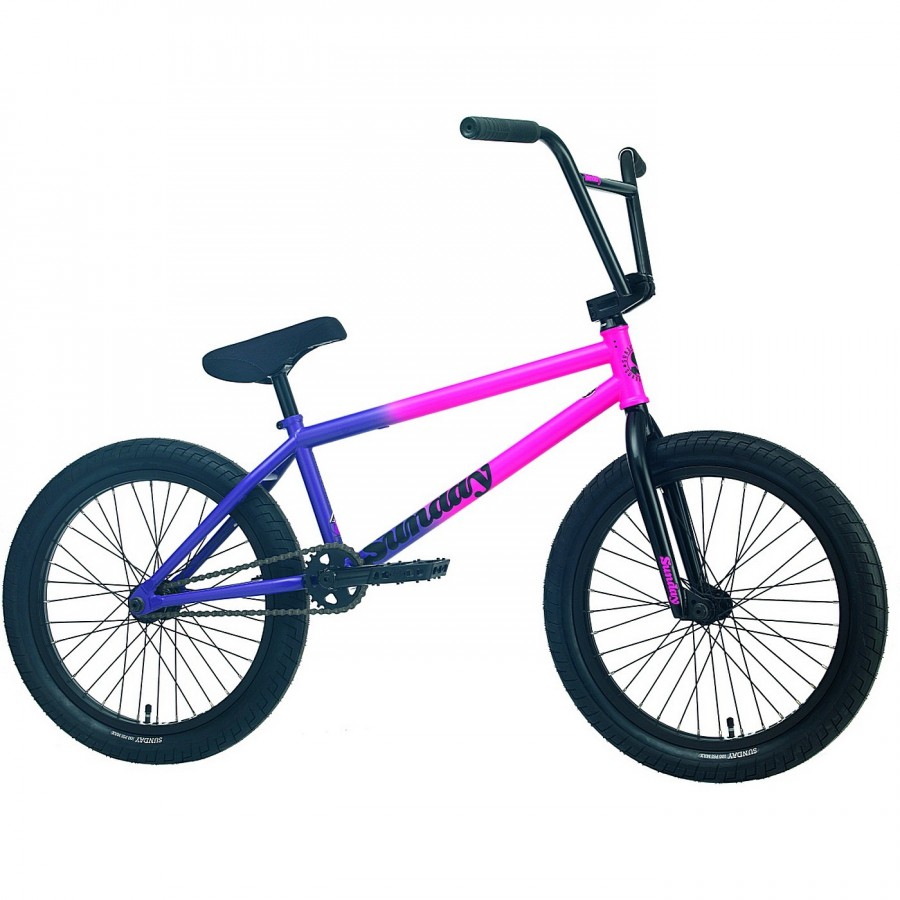 Sunday Street Sweeper (Seeley) LHD Matte Hot Pink - Grape Fade - 1 - Bmx - 0630950926664