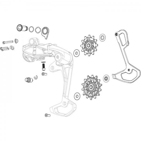 Kit poulie de dérailleur arrière Force22/Rival22 - 1