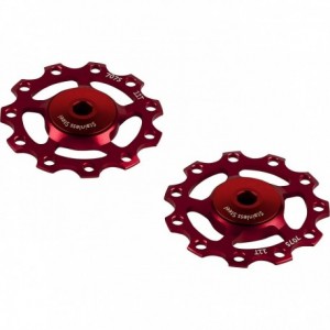 9/10/11V Pulley Wheels Stainless - Red - 2