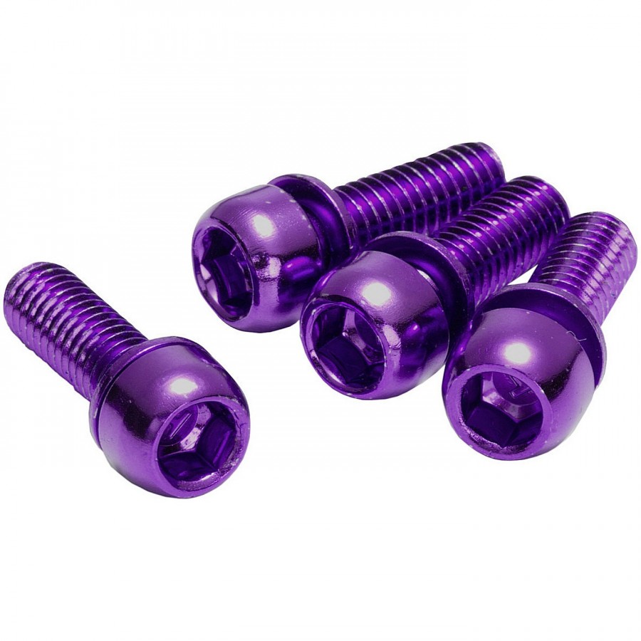 Jeu de vis d'adaptateur de frein de marche arrière M6x18mm violet - 1