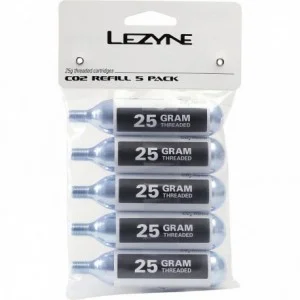 Cartucce Lezyne Co2 25G, confezione da 5 ricariche - 1 - Bombolette e dosatori co2 - 4712805976232