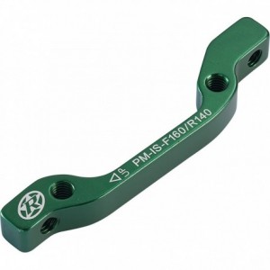 Reverse brake disc adapter Is-Pm 160 Vr+140 Hr green - 1