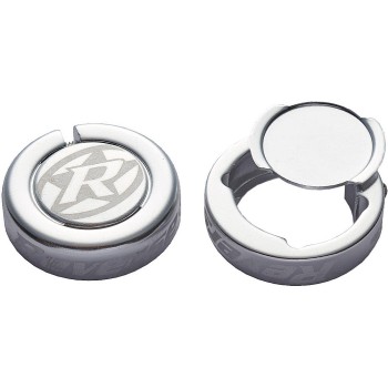 Reverse Chip End Caps For Lock On Grips, 2 pcs. Silver - 1