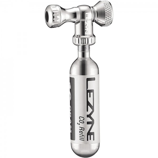 Lezyne Co2 Pompa Controllo Drive Cnc, Argento 25G - 1 - Bombolette e dosatori co2 - 4712805984879