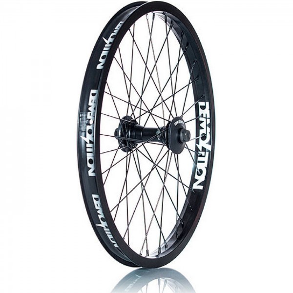 Demolition Wheel Pro Schwarz, vorne, 18" Zero Rim Whistler Pro Nabe - 1