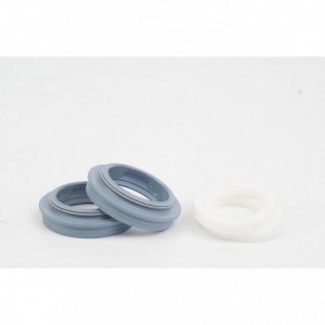 Kit d'essuie-glace anti-poussière pour fourche - 32 mm gris (comprend des essuie-glaces à bride et des anneaux en mousse de 5 mm