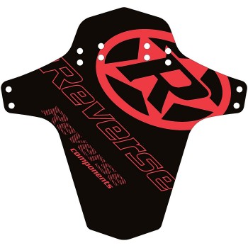 Logo inversé du garde-boue inversé (noir/rouge) - 1