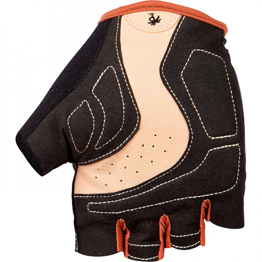 Pedal Palms Short Finger Glove Black N Tan, Size Xxs, Black - 2