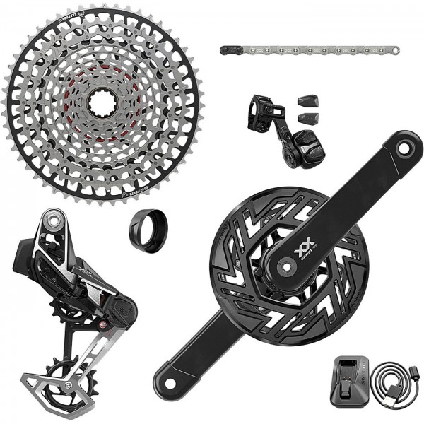 Sram Kit Xx Axs Eagle Transmission E-VTT Brose 165 mm Manivelles, 36 dents, 10-52 dents, avec chargeur, batterie et chaîne - 1