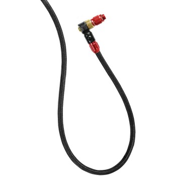 Standpumpen-Nylon-Geflechtschlauch mit Abs1 Pro-Spannfutter für Druckpumpen. Nylon-Geflecht, rot-glänzend - 1