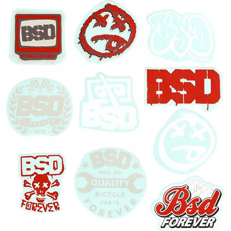 Bsd 10 Pack Mixed Stickers 2022 - 1