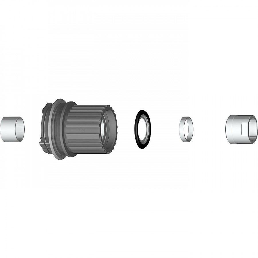 Mahle X20 Shimano Freilaufsatz Microspline, Stahl mit Muttern - 1