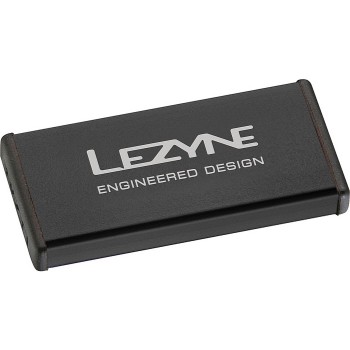 Lezyne Kit de réparation en métal, boîte en alliage, 6 patchs, 1 éraflure, 1 bottes de pneu, noir - 1