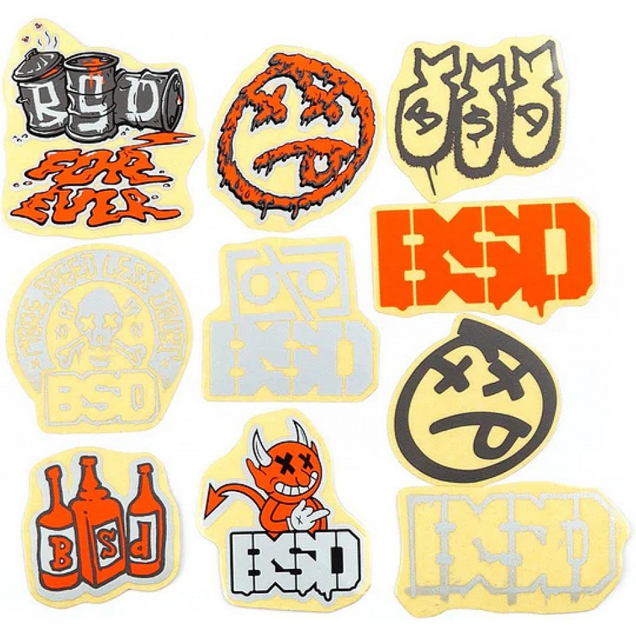 Bsd 10 Pack Mixed Stickers 2021 - 1