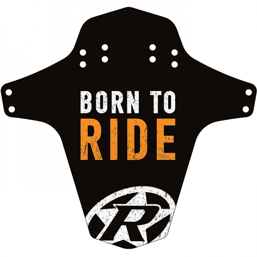 Reverse Mudfender Born To Ride (Black/Fox-Orange) - 1