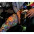 Fist Leg Warmers/Socks Snakey L-Xl, Black-Multicolored - 2