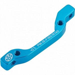 Reverse brake disc adapter Is-Pm 160 Vr+140 Hr light blue - 1