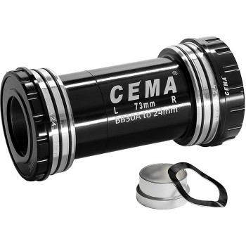 Cema Bottom Bracket Bb30a For Sram Gxp W: 73 X Id: 42 Mm Stainless Steel - Black - 1