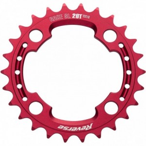 Reverse Chainring Race Sl 2X10 80Mm 26T Switchable Red - 1