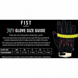 Fist Kids Glove Blue Stocker Xxs, Blue - 3