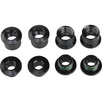 Crank Chainring Bolt Kit 4X2 Aluminum/Steel Black Qty 4 - 1