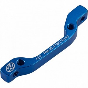 Reverse brake disc adapter Is-Pm 160 Vr+140 Hr blue - 1
