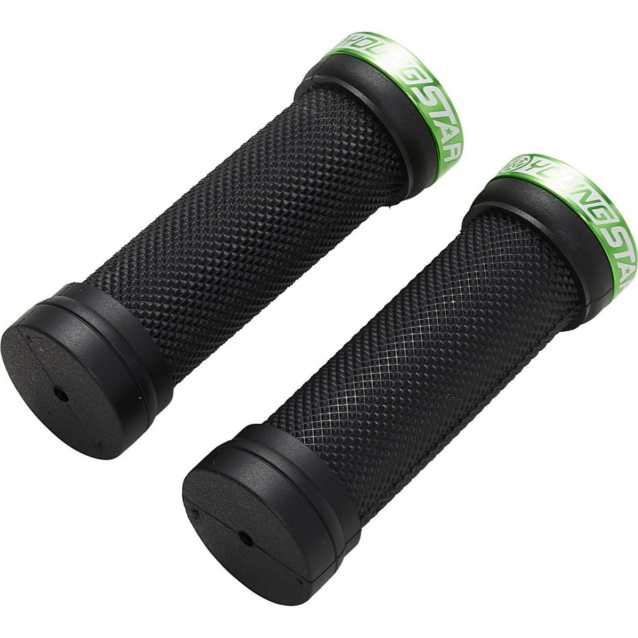 Reverse Grip Youngstar Single Lock-On Ø28mm X 98Mm Black-Light Green - 1