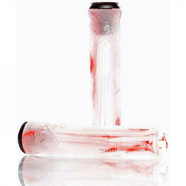 Grips, Demolition Flangeless Clear-Red Marble - 1