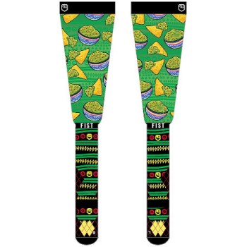 Fist Moto Socks Chips N' Guac S-M, Green-Black - 1