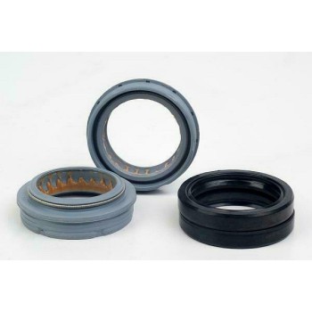 Gabel-Staubabstreifer-Set – 35 mm schwarz (einschließlich flanschloser Staubabstreifer und 6 mm Schaumstoffring). - 1