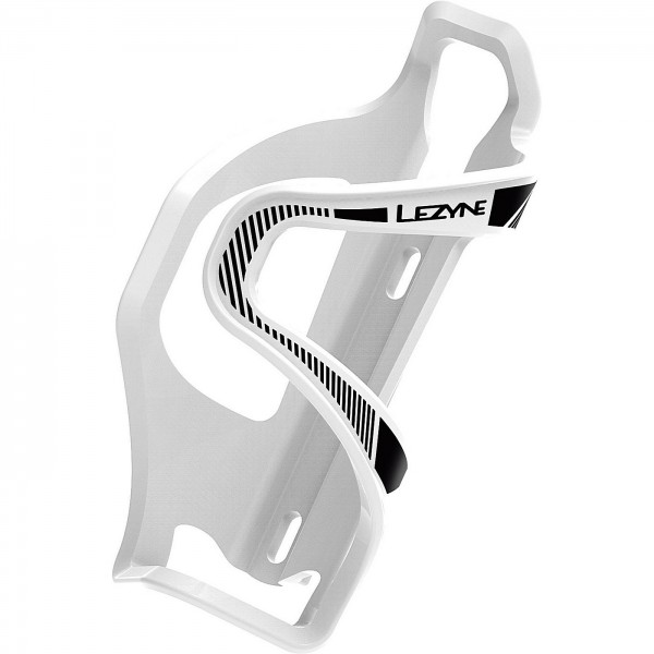 Lezyne Portabotellas Flow Cage E SL-L Jaula de carga izquierda, blanco - 1