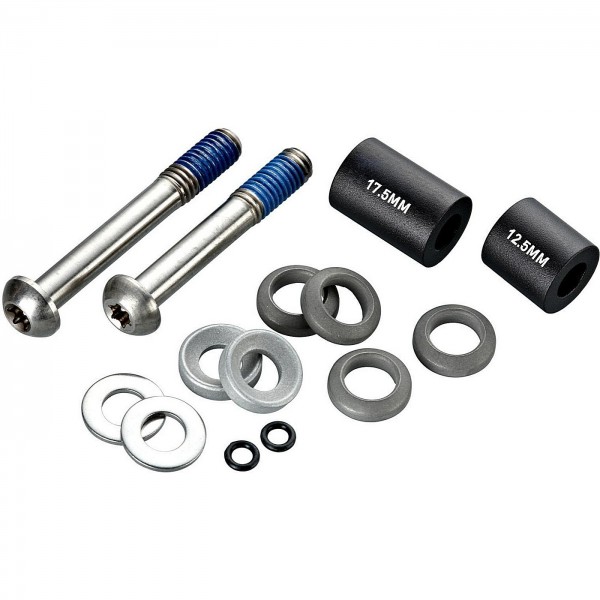 Post Spacer Set - 20 S (Front 180/Rear 160), Includes Titanium T25 Caliper Mount - 1