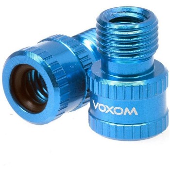 Adaptador de válvula Voxom Vad1 Presta a nosotros válvula Schrader azul 2 unids/set - 1