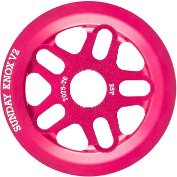 Guardsprocket Sunday Knox V2 28T, 7075-T6 Ano. Fuchsa - 1