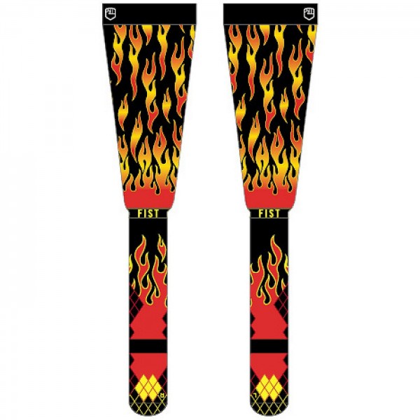 Calcetines Fist Moto Flaming Hawt S-M, Rojo-Negro - 1