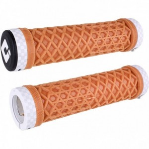Odi Mtb Grips Vans Lock-On Gum-Checkerboard, 130Mm White Clamps, Limited Edition - 1