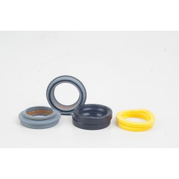 Kit de limpiador de polvo para horquilla: gris de 32 mm (incluye limpiadores de polvo con bridas, anillos de espuma de 4 mm y - 