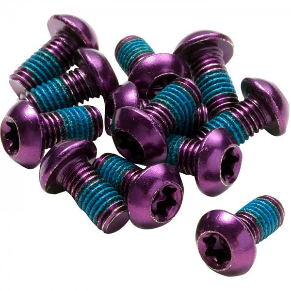 Reverse brake disc screw set purple 12 pieces. - 1