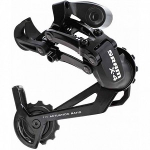 Rear Derailleur X-4 Long Cage Black - 1