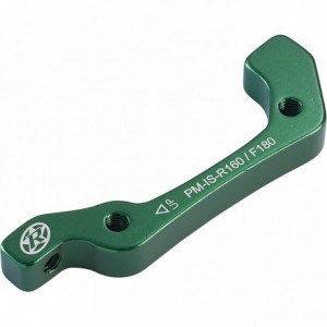Reverse brake disc adapter Is-Pm 180 Vr+160 Hr green - 1