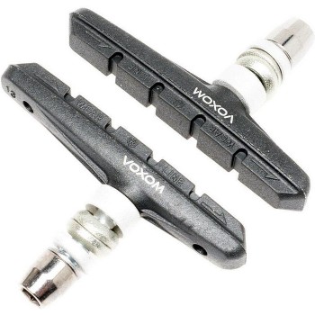 Voxom jeu de patins de frein à cartouche Brs2 72Mm pour vtt vélo V-Brake, noir - 1